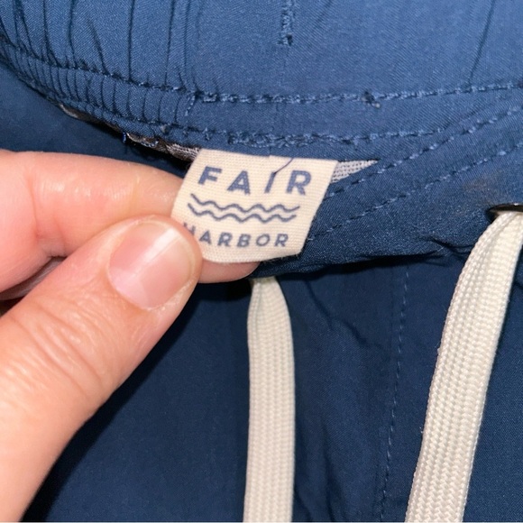 Fair Harbor Lined Swim Trunks, Men's XXL, Blue - Picture 4 of 5